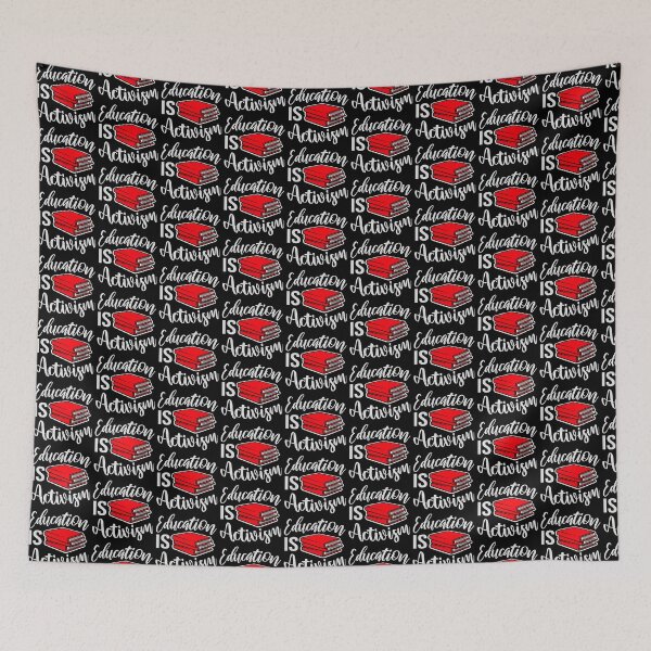Item preview, Education Is Activism Bold Statement Teacher Quote designed and sold by shirt-o-mat.