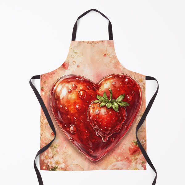 Item preview, Hearts 23 - Glassy Strawberry Jam Heart Illustration designed and sold by NikaNavi.