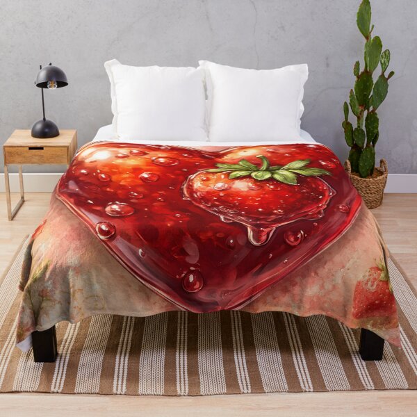Item preview, Hearts 23 - Glassy Strawberry Jam Heart Illustration designed and sold by NikaNavi.