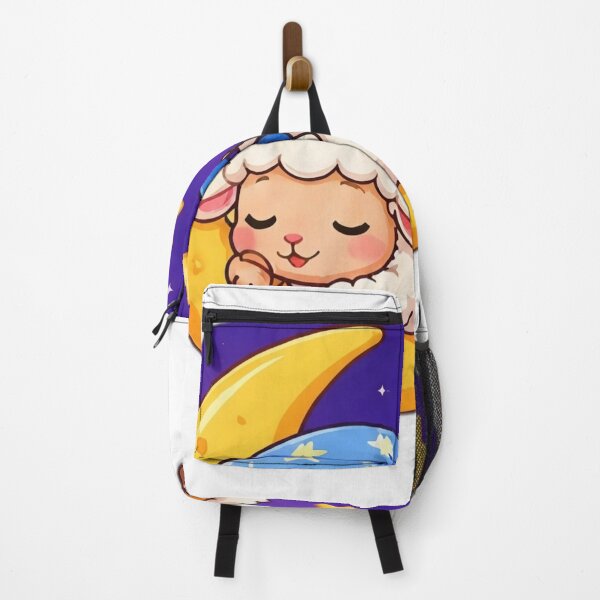 Item preview, Sleeping Lamb on Moon Kawaii Sticker designed and sold by DailyDoodlesBySumbul.