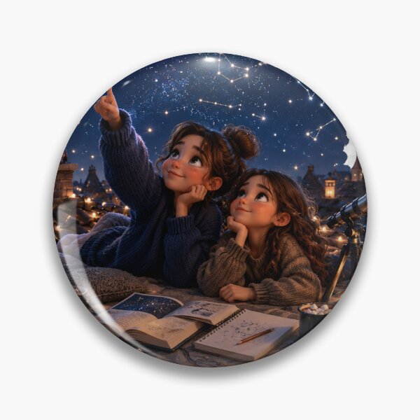 Item preview, stargazing sisters designed and sold by TaiwoDesigns.