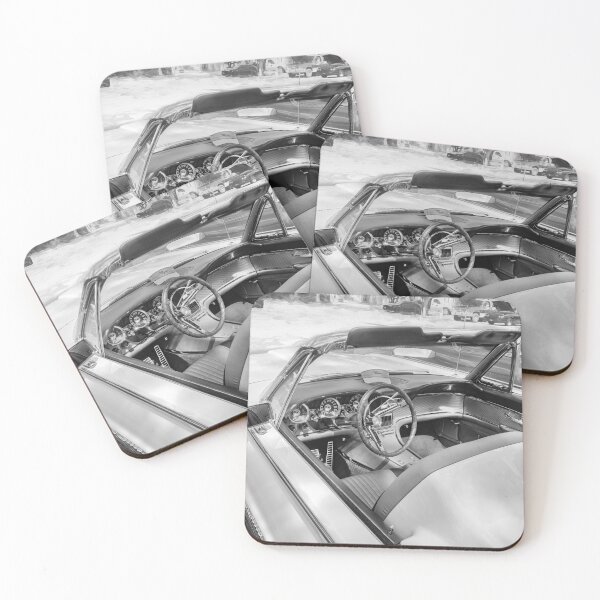 Item preview, Monochrome 1963 Ford Thunderbird Bullet Bird Fine Art Poster designed and sold by RichFrancoCars.