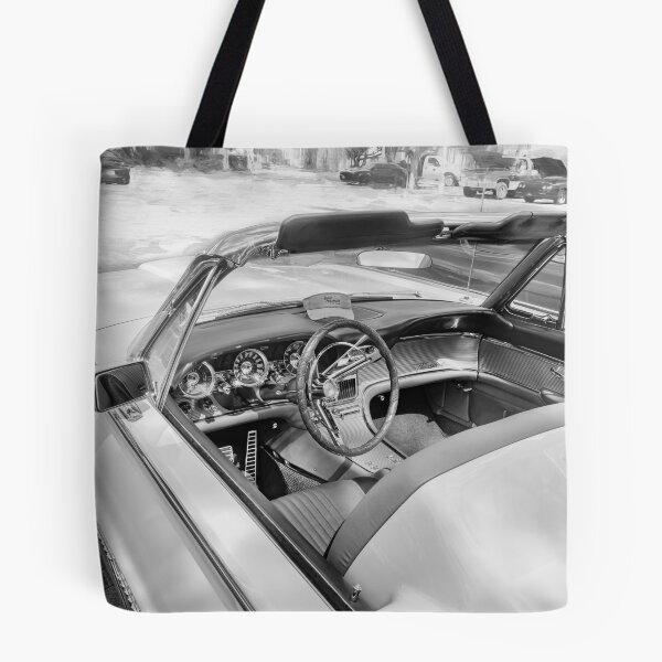 Item preview, Monochrome 1963 Ford Thunderbird Bullet Bird Fine Art Poster designed and sold by RichFrancoCars.