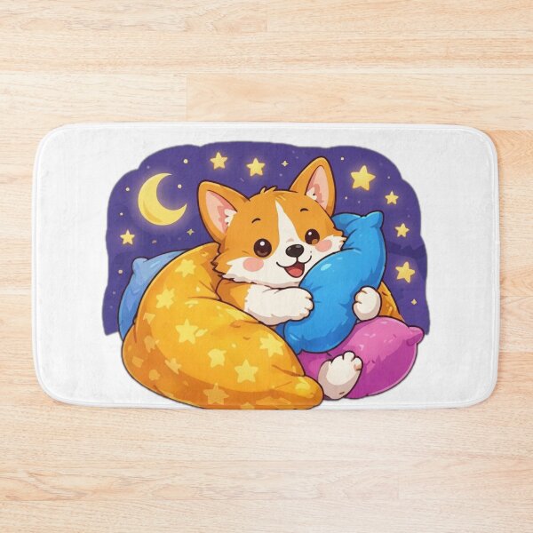 Item preview, Cute Sleepy Corgi Kawaii Sticker designed and sold by DailyDoodlesBySumbul.