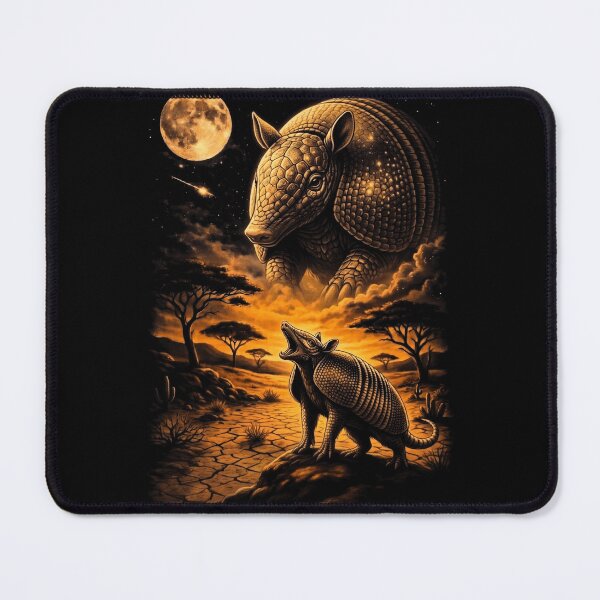Item preview, Mystical Armadillo Howling At Moon Desert Wildlife designed and sold by d247.