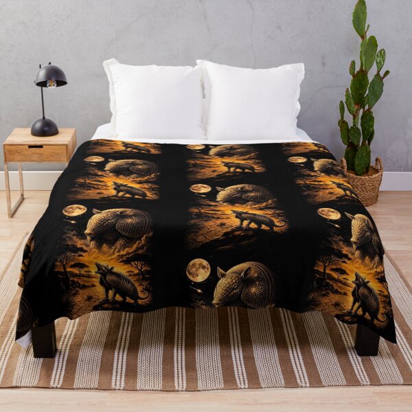 Item preview, Mystical Armadillo Howling At Moon Desert Wildlife designed and sold by d247.