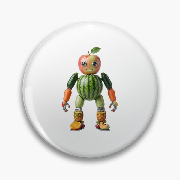 Item preview, Crunchy Cute Mixed Fruit and Veggie Robot designed and sold by Sem Bregs.