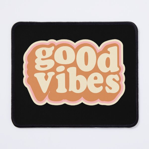 Item preview, Retro Good Vibes Typography Print designed and sold by velorea.