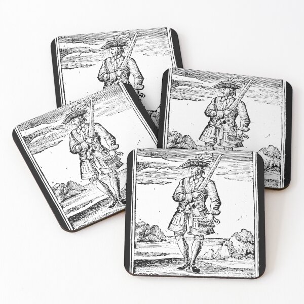 Artikelvorschau, Calico Jack, Piratenkapitän entworfen und verkauft von Happy Dystopia Prints.