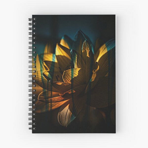 Item preview, Golden Flower in the Dark | Moody Botanical Wall Art designed and sold by WitchyBotanicaArt.