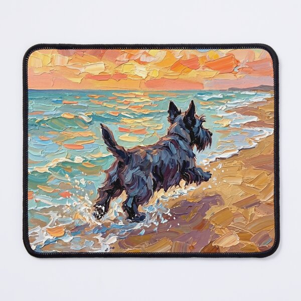 Item preview, Beach Day – Scottish Terrier designed and sold by AjaTrier.
