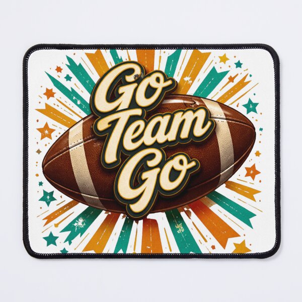 Item preview, Go Team Go Football Gameday Retro Sports Fan Gear designed and sold by VasiqDesign.