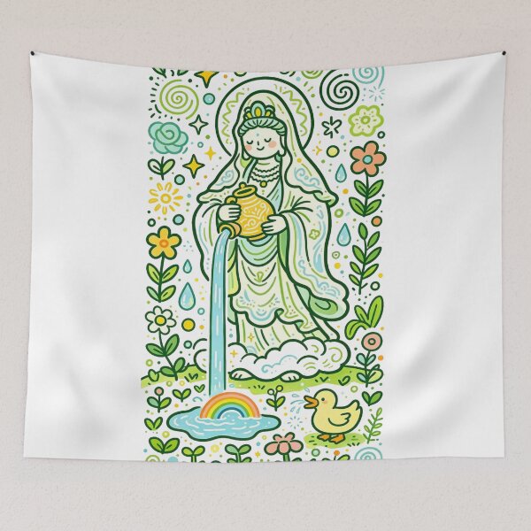 Item preview, Magical Water Goddess Healing Spirit designed and sold by Mystic & Celestial Art.