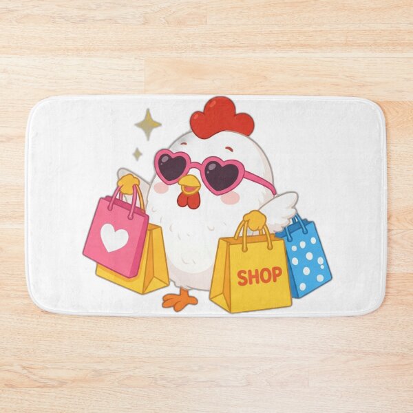 Item preview, Cute Shopping Chicken Kawaii Sticker designed and sold by DailyDoodlesBySumbul.