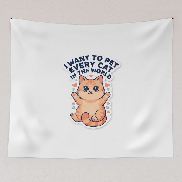 Item preview, I want to pet every cat in the world designed and sold by simoo95.
