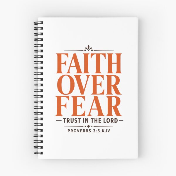 Item preview, Faith Over Fear Proverbs 3:5 KJV Trust In The Lord Christian Design designed and sold by FaithThroughEverySeason.