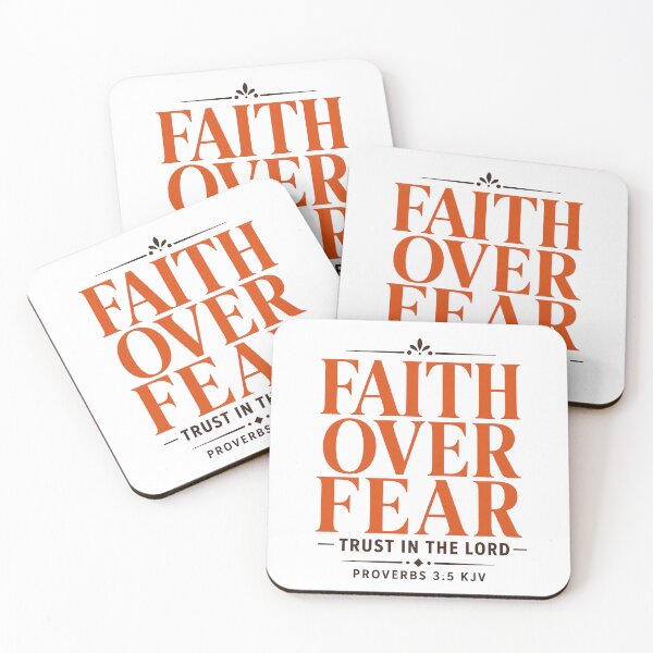 Item preview, Faith Over Fear Proverbs 3:5 KJV Trust In The Lord Christian Design designed and sold by FaithThroughEverySeason.