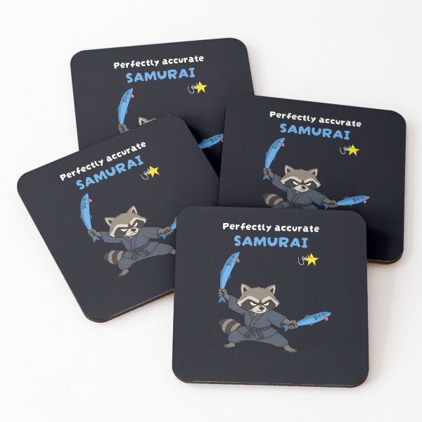 Item preview, Funny Samurai ( raccoon ) weird star designed and sold by WEIRD STAR.
