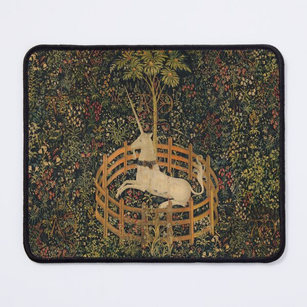 Item preview, Medieval Unicorn Midnight Floral Tapestry designed and sold by Epitome Girl.