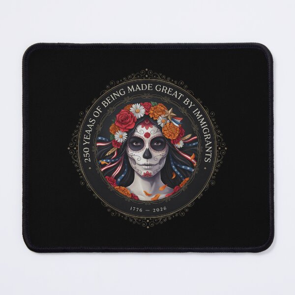 Item preview, 250 Years Made Great By Immigrants Patriotic Sugar Skull Lady for History Lovers designed and sold by Redgiant87x.