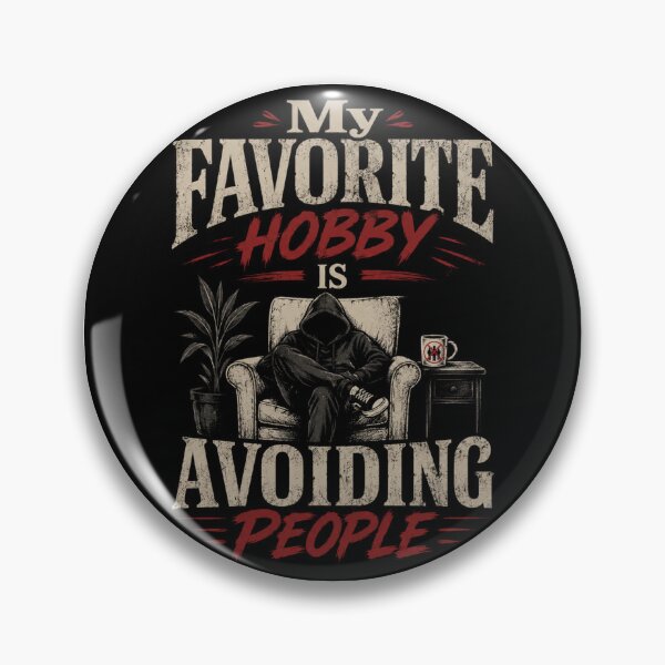 Item preview, My Favorite Hobby Is Avoiding People Hoodie Grunge Funny Introvert Art designed and sold by Leogasup.