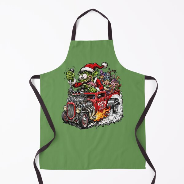 Item preview, Wild Funny Crazy Christmas Monster Hotrod Santa designed and sold by hobrath.