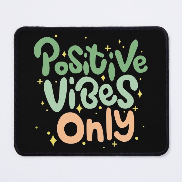 Item preview, Positive Vibes Only Groovy Typography Print designed and sold by velorea.