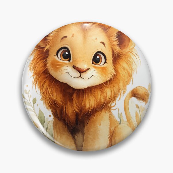 Item preview, Cute Baby Lion Watercolor Illustration designed and sold by Reshmakhan.