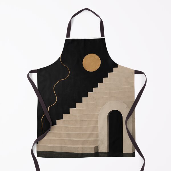 Item preview, Surreal Marble Staircase Golden Moon Dark Architecture designed and sold by Aureva Arts Shop.
