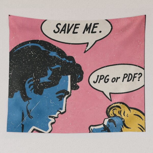Item preview, Save Me JPG or PDF Pop Art Comic designed and sold by Mauswohn.