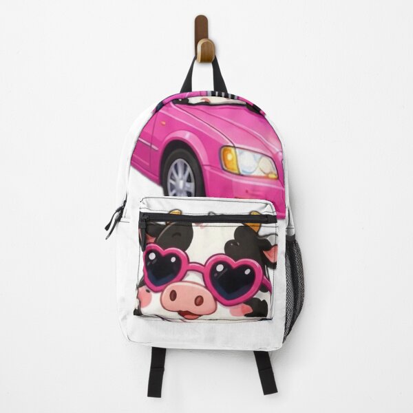 Item preview, Cute Cow Driving Pink Car Kawaii Sticke designed and sold by DailyDoodlesBySumbul.