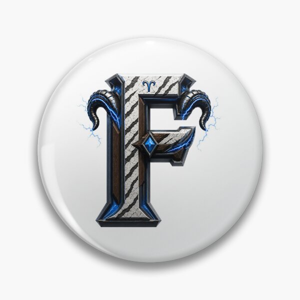 Item preview, Ramstrike Earthforge Letter F designed and sold by BlissBlvdShop.