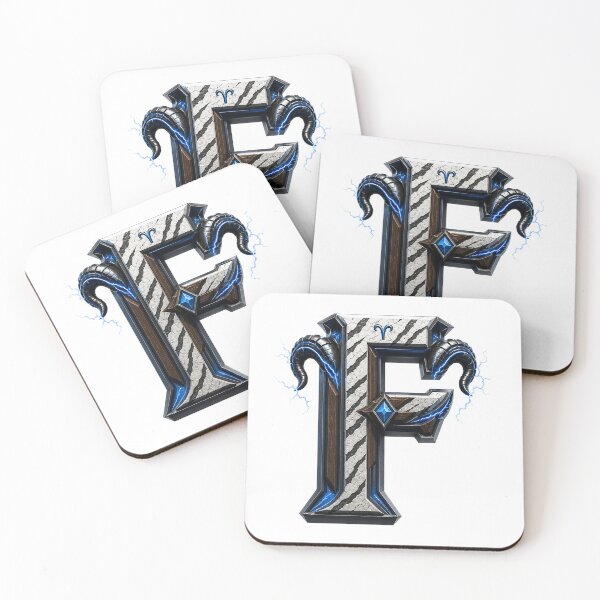 Item preview, Ramstrike Earthforge Letter F designed and sold by BlissBlvdShop.
