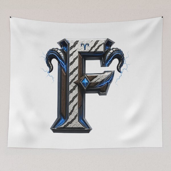 Item preview, Ramstrike Earthforge Letter F designed and sold by BlissBlvdShop.