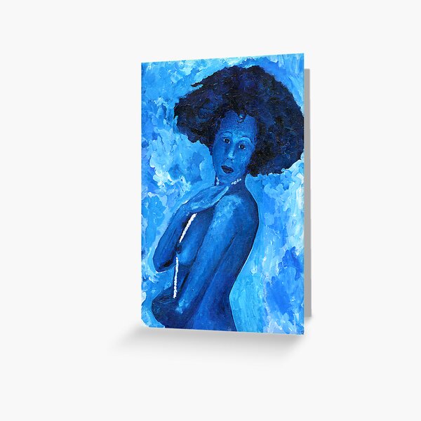 The Blue Lady Greeting Card