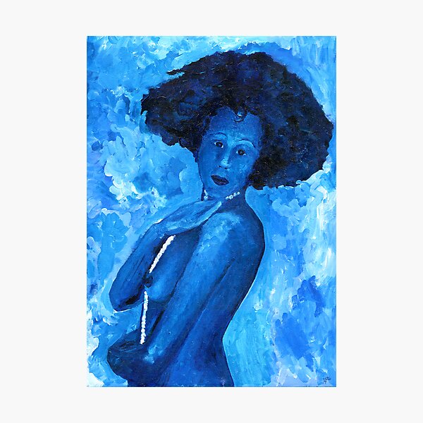 The Blue Lady Photographic Print