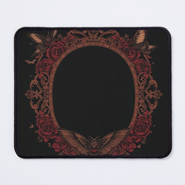Item preview, Dark Romance Gothic Roses Moth Frame designed and sold by AEVORI.