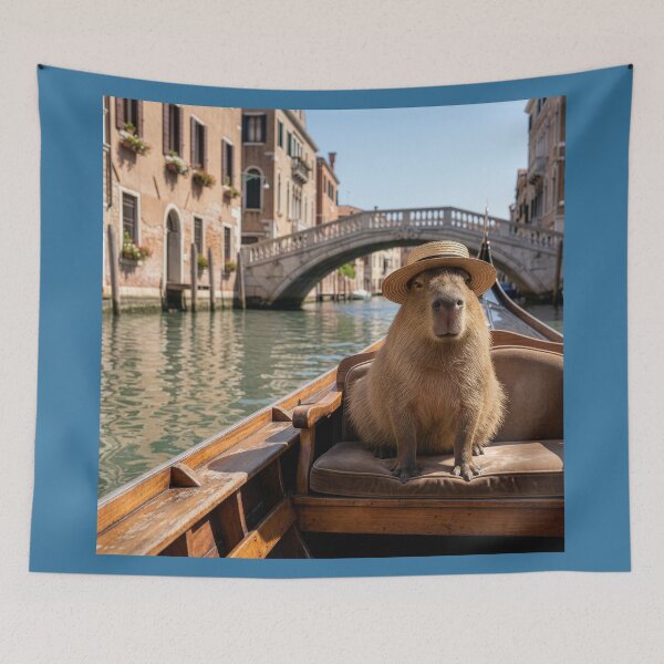 Item preview, Capybara Travels the World designed and sold by Tridentulus.