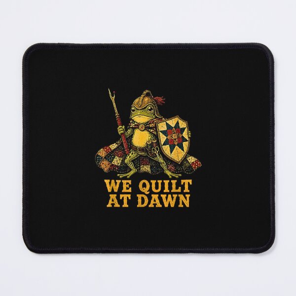 Item preview, Cute Frog Knight We Quilt At Dawn Funny Quilting Lovers Gift designed and sold by Rahamkshop.