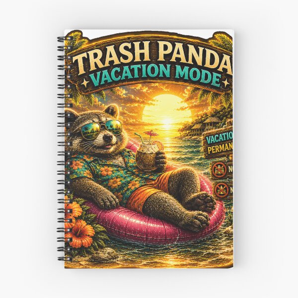 Item preview, Trash Panda Social Club - vacation mode designed and sold by JBXDesigner.