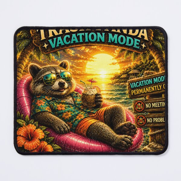 Item preview, Trash Panda Social Club - vacation mode designed and sold by JBXDesigner.