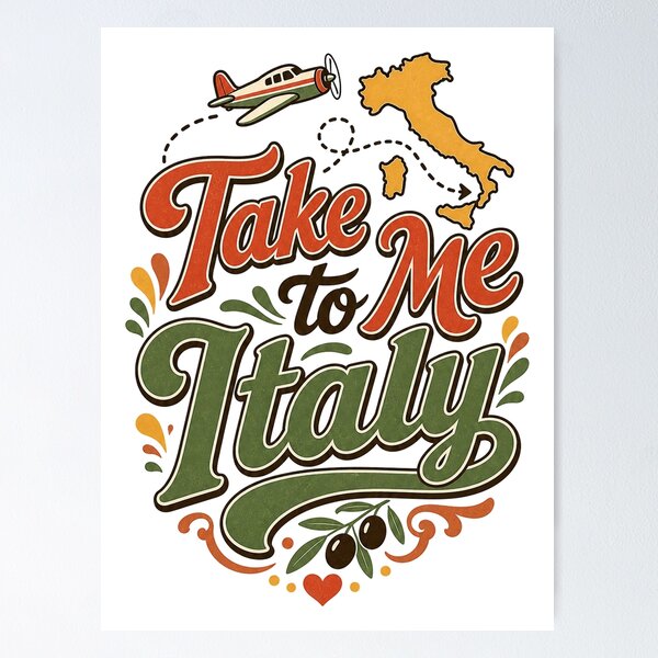 Item preview, Take Me to Italy - Italian Travel Lover Design designed and sold by VisualArtsOasis.