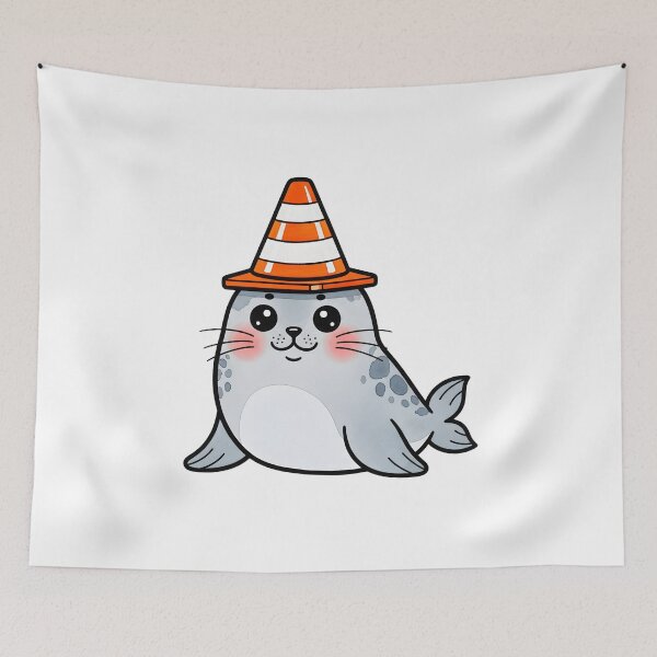 Item preview, Adorable Neil the Seal Cone Hat designed and sold by duduartwork.
