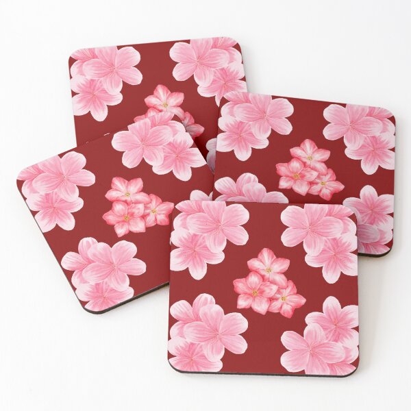 Item preview, ​Vibrant Pink Cherry Blossom Floral Cluster Pattern. designed and sold by ​Jyoti Digital Artist.