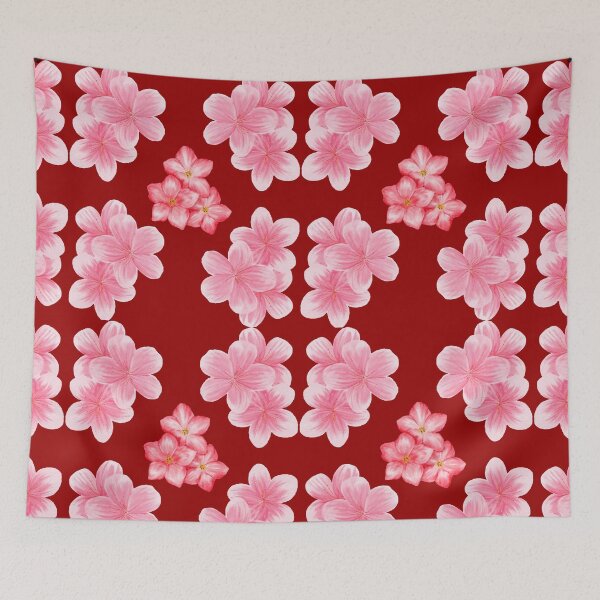 Item preview, ​Vibrant Pink Cherry Blossom Floral Cluster Pattern. designed and sold by Jyoti-Quotes.