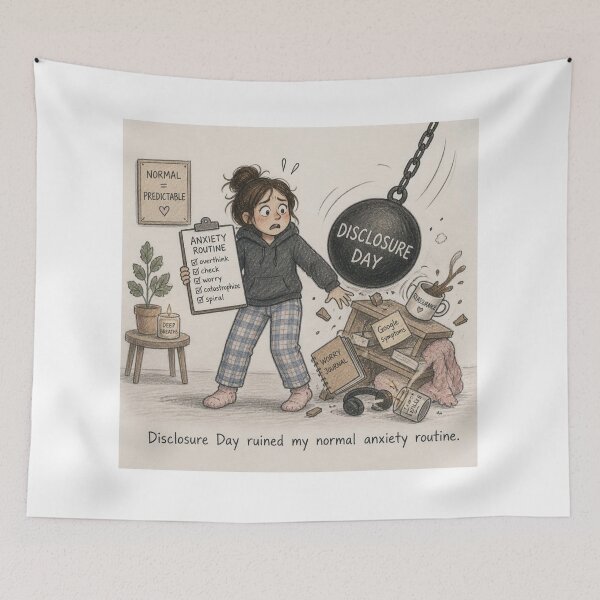 Item preview, Disclosure Day ruined my normal anxiety routine. designed and sold by CinemaChronik.