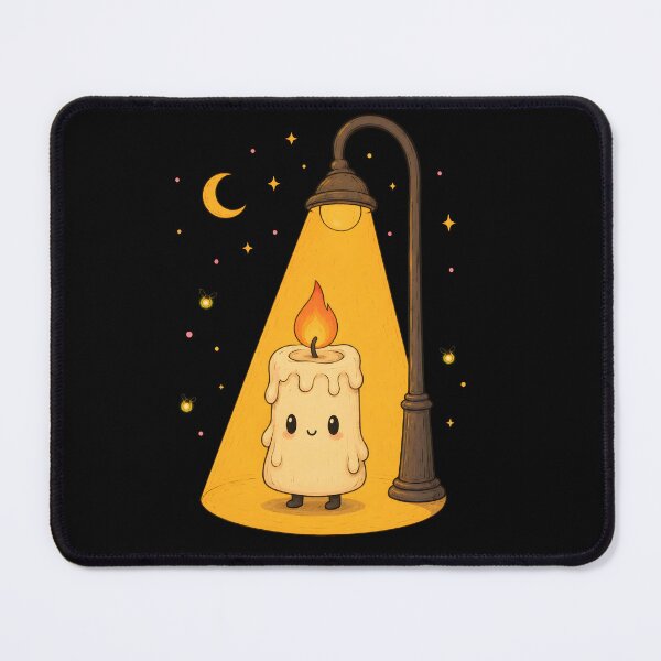 Item preview, Cute Kawaii Candle Under Streetlight designed and sold by ChocoMellowCo.