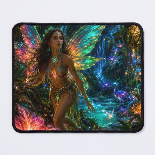 Item preview, Bioluminescent Jungle fairy designed and sold by jgvisualarts.