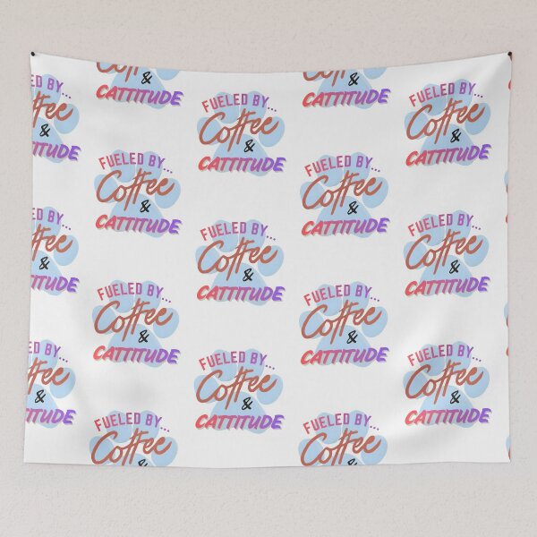 Item preview, Fueled By Coffee & Cattitude – Funny Veterinary Cat Lover Gift designed and sold by Bettybee00.