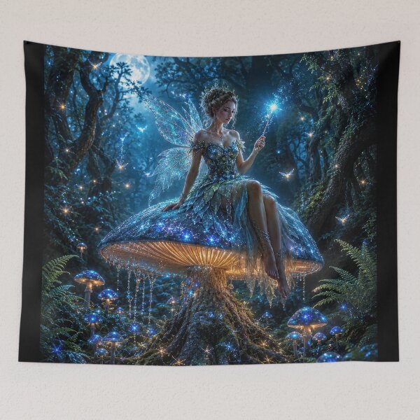 Item preview, Moonlit Mushroom Fairy designed and sold by jgvisualarts.